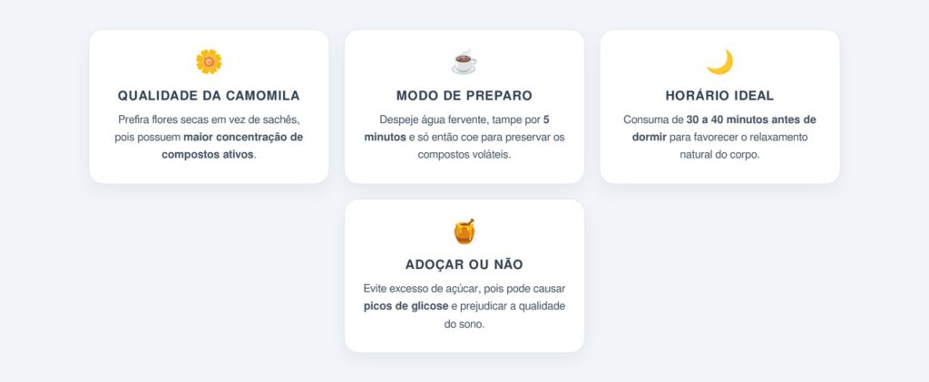 O preparo ideal e o melhor horário para consumir o chá de camomila