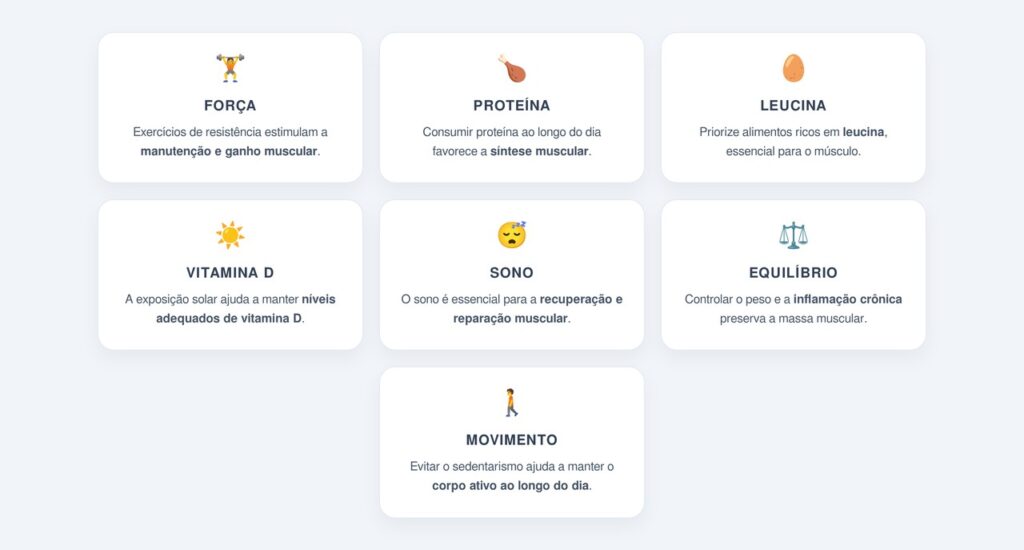 Como preservar a massa muscular ao longo da vida?