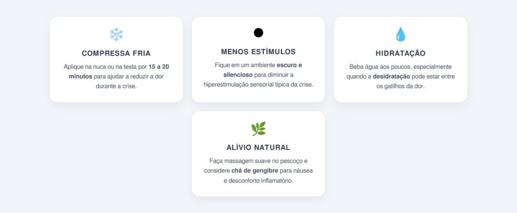 Quais técnicas funcionam para aliviar uma crise em casa?