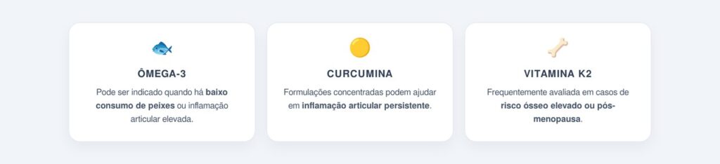 Quando a suplementação é indicada e o que evitar