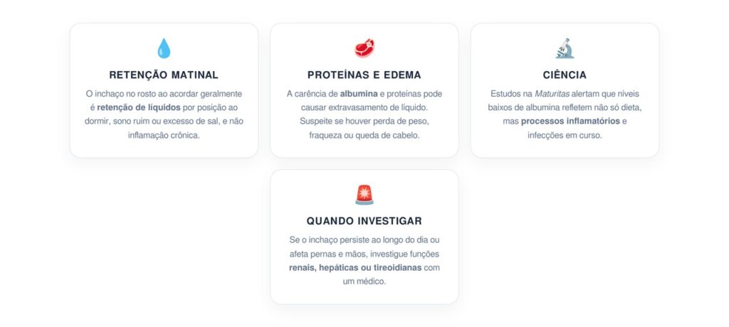 Como saber se o inchaço matinal é sinal de inflamação ou falta de nutrientes