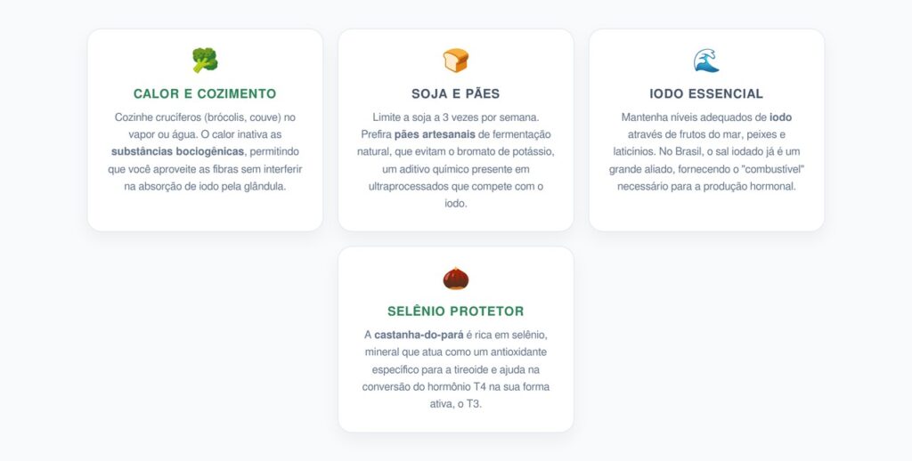 Como Proteger a Tireoide sem Abrir Mão de Alimentos Saudáveis