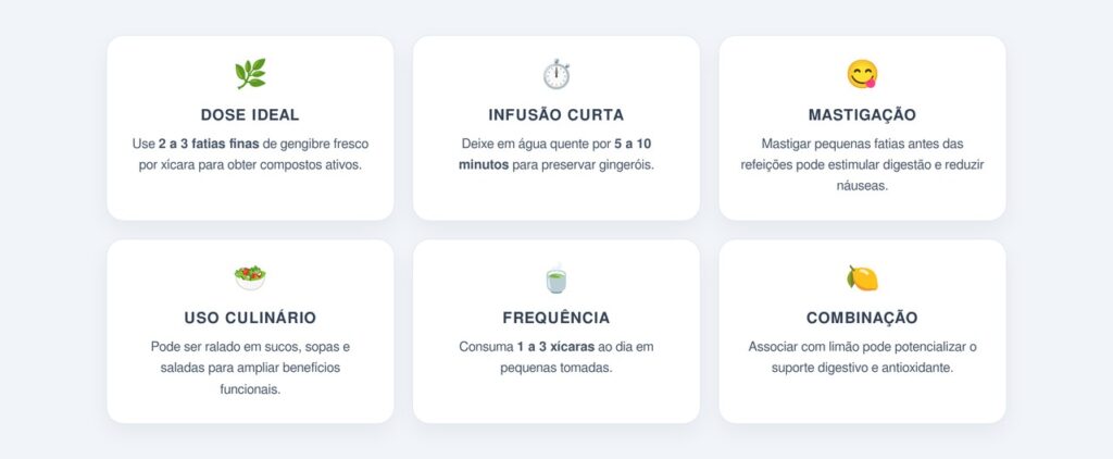 Como preparar e consumir o gengibre corretamente?