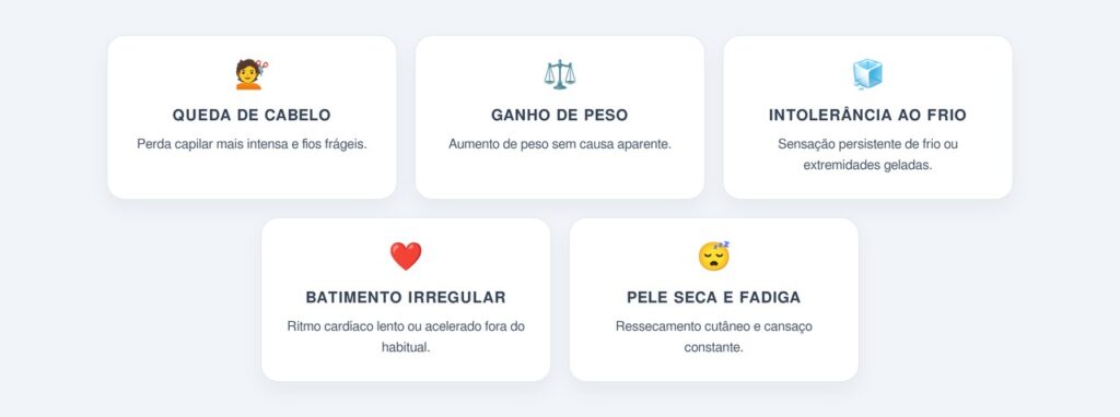 Quais são os cinco sinais precoces apontados pelo médico?