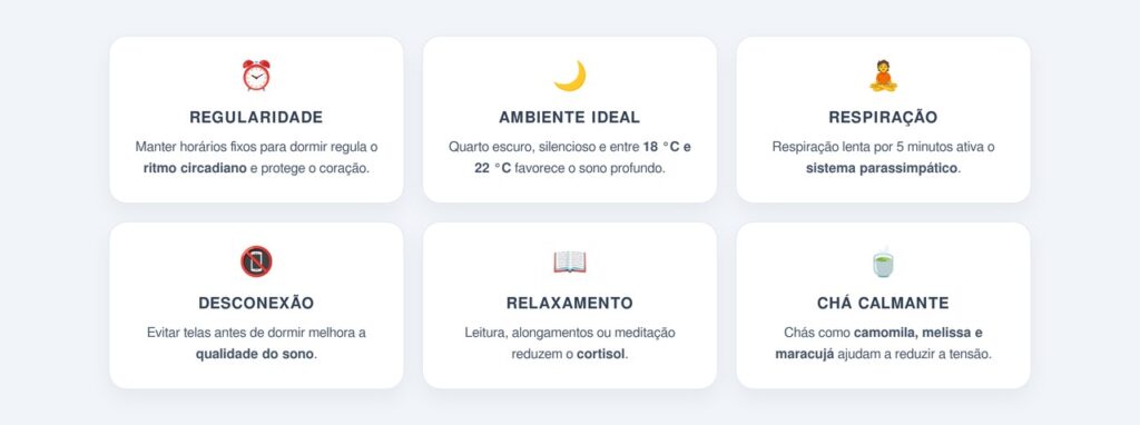 Quais hábitos noturnos protegem o coração?