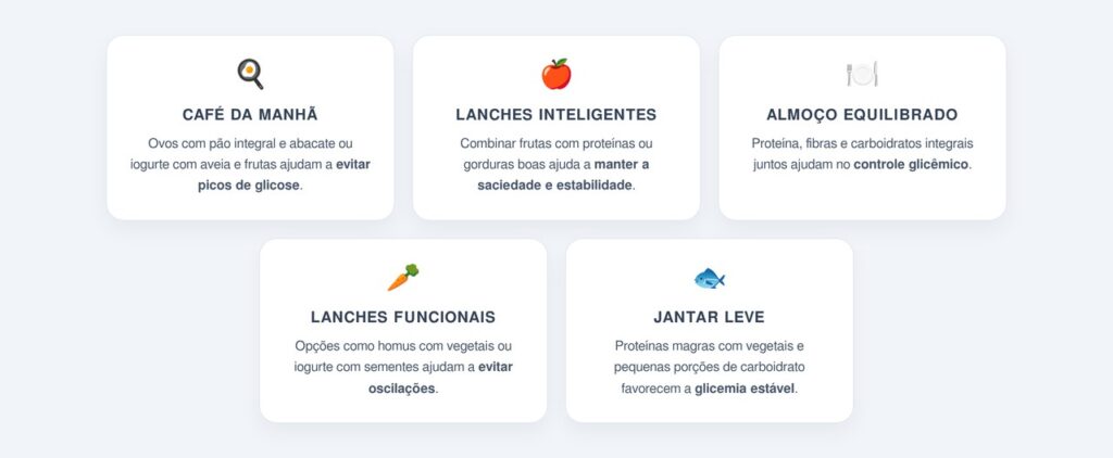 Quais combinações ajudam a manter a glicemia estável?