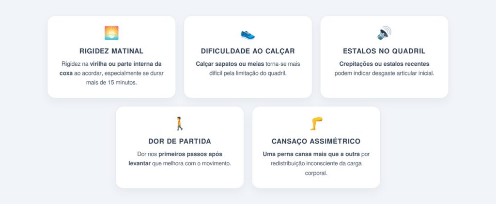 Quais são os cinco sinais precoces apontados pelo médico?