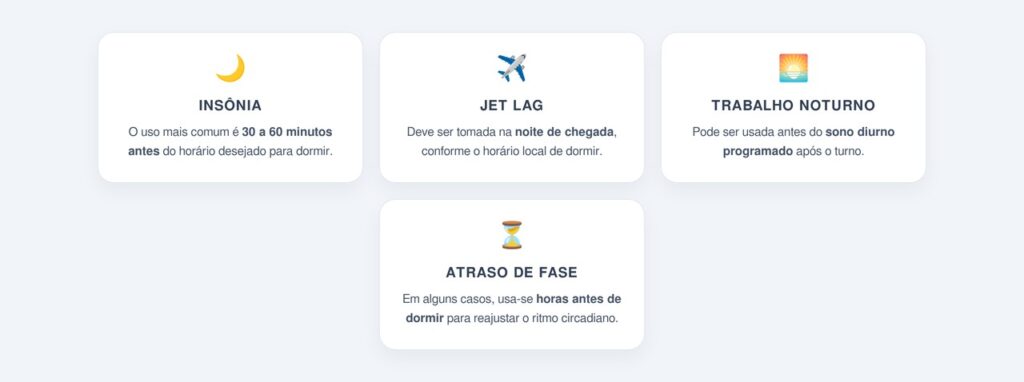 Qual o melhor horário para tomar a melatonina?