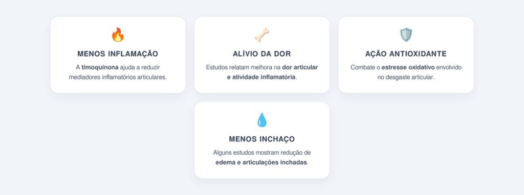 Quais são os possíveis benefícios para quem tem dores articulares?