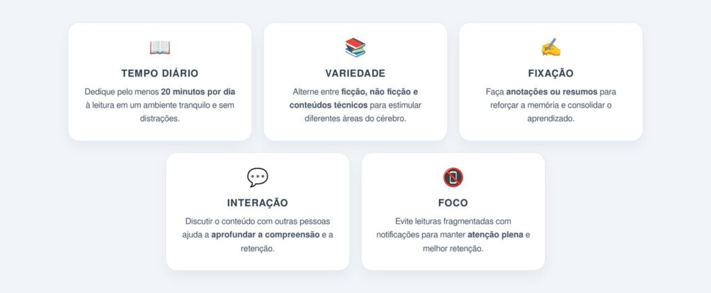 Como a leitura regular estimula o cérebro?