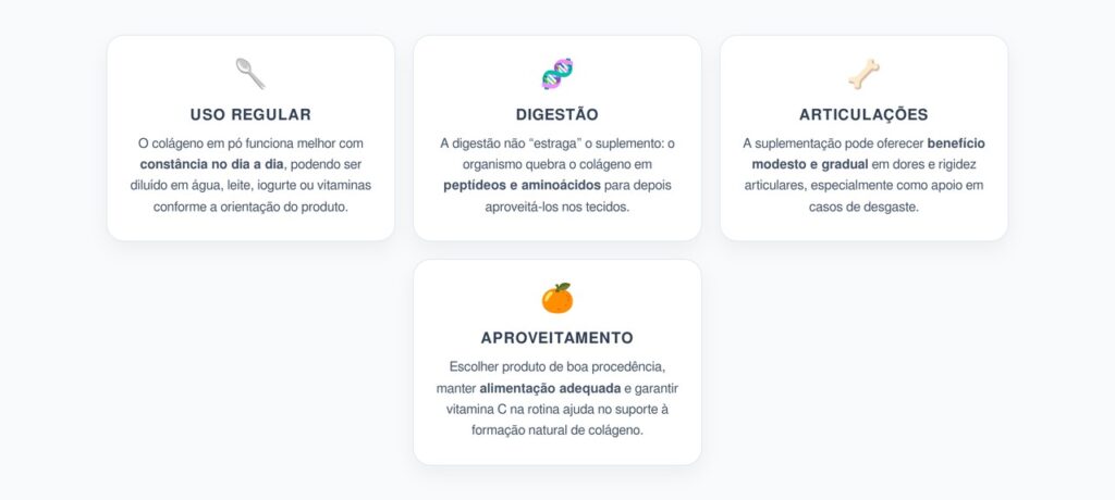 Colágeno em Pó para Articulações: Como Tomar do Jeito Certo e Melhorar o Aproveitamento