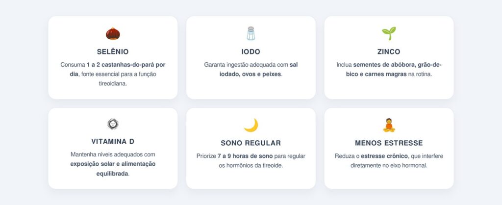 Quais hábitos ajudam a melhorar a tireoide?