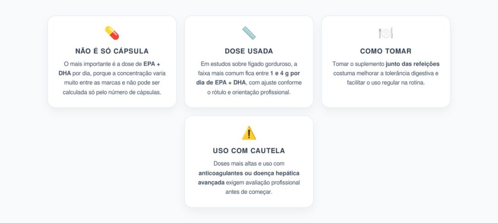 Ômega-3 para o Fígado: Quantas Cápsulas Tomar de Acordo com EPA + DHA
