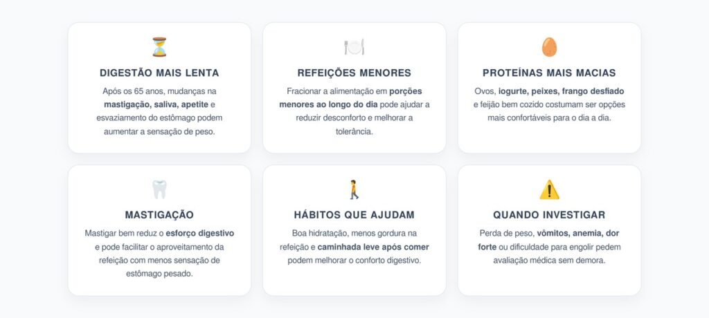 Como Melhorar a Digestão Lenta aos 65 Anos e Facilitar o Aproveitamento da Proteína