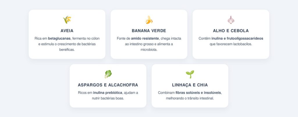 Quais alimentos limpam o intestino e nutrem as bactérias boas?