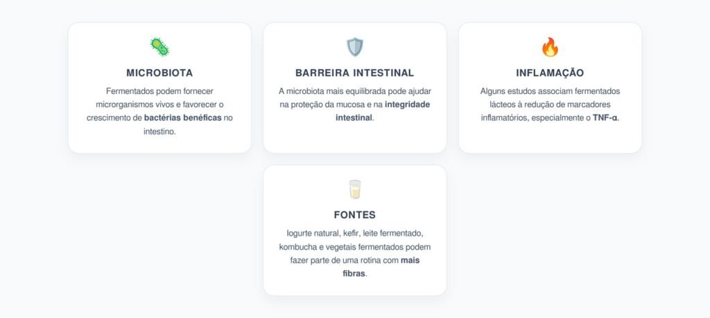 Alimentos Fermentados e Inflamação: O Que Muda na Microbiota Intestinal