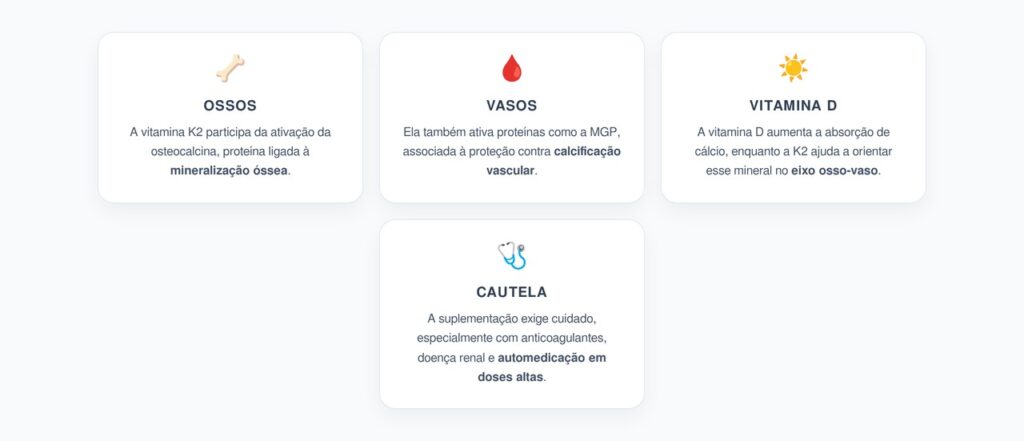 Vitamina K2, Ossos e Vasos: Como Ela Pode Influenciar o Destino do Cálcio