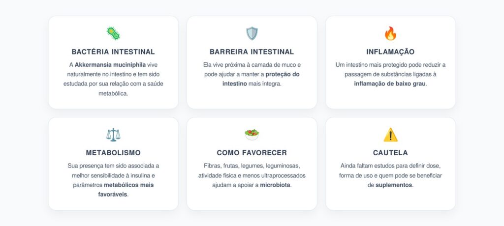 Akkermansia muciniphila: A Bactéria Ligada ao Intestino, Metabolismo e Controle de Peso