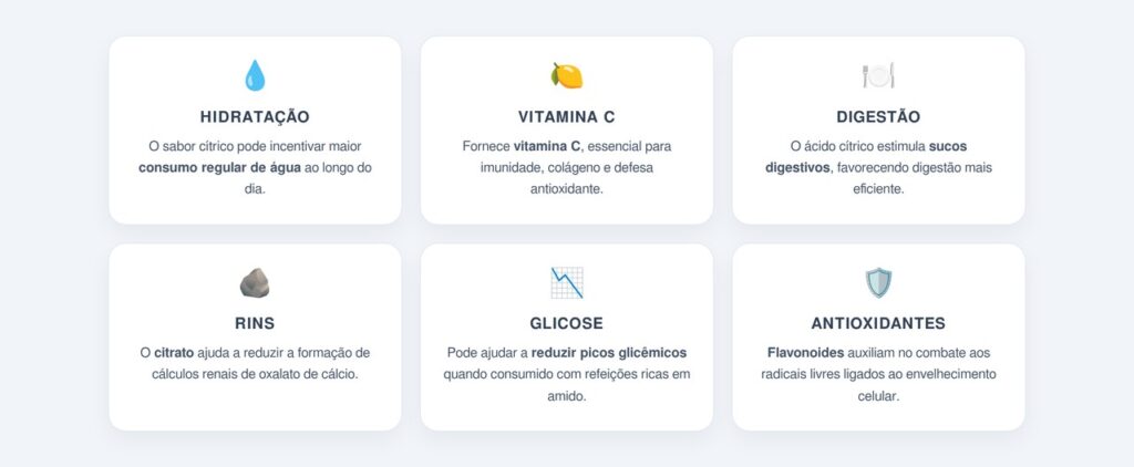 Quais são os benefícios reais da água com limão?