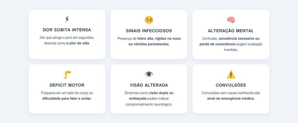 Quais são os principais sinais de alerta?