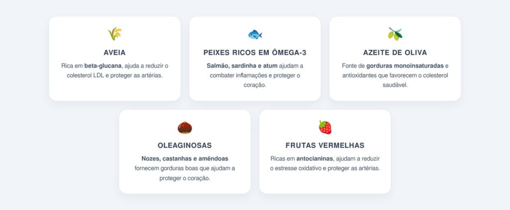 Quais são os 5 alimentos mais indicados pelos cardiologistas?