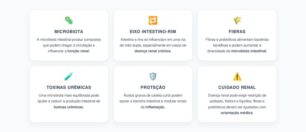 Microbiota e Rins: Como Fibras e Prebióticos Podem Influenciar a Função Renal