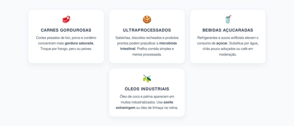 Alimentos Populares que Podem Inflamar o Intestino — e Trocas Mais Saudáveis