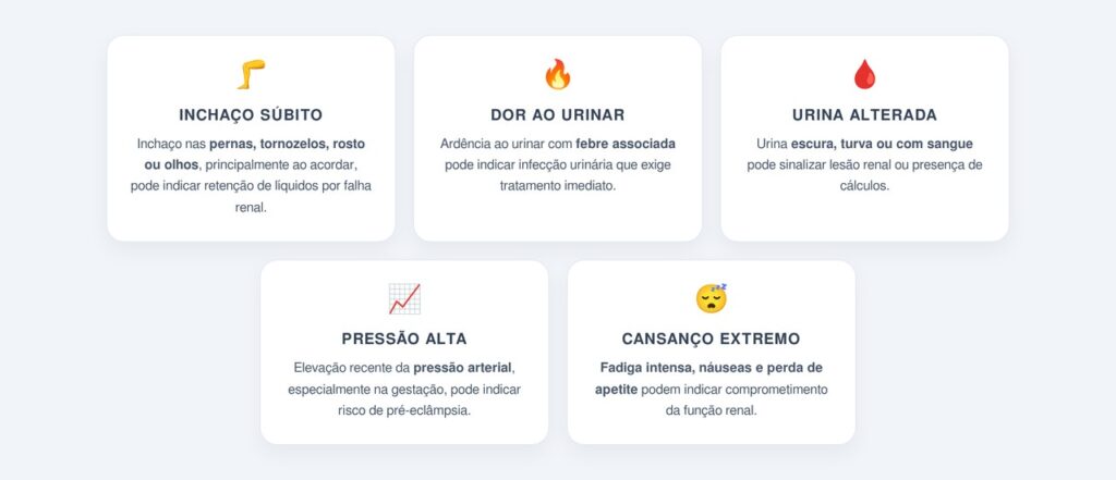 Quais sinais exigem atendimento médico imediato?