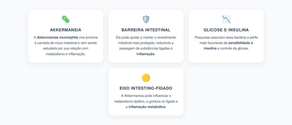 Akkermansia muciniphila: Bactéria Ligada à Glicose, Fígado e Barreira Intestinal