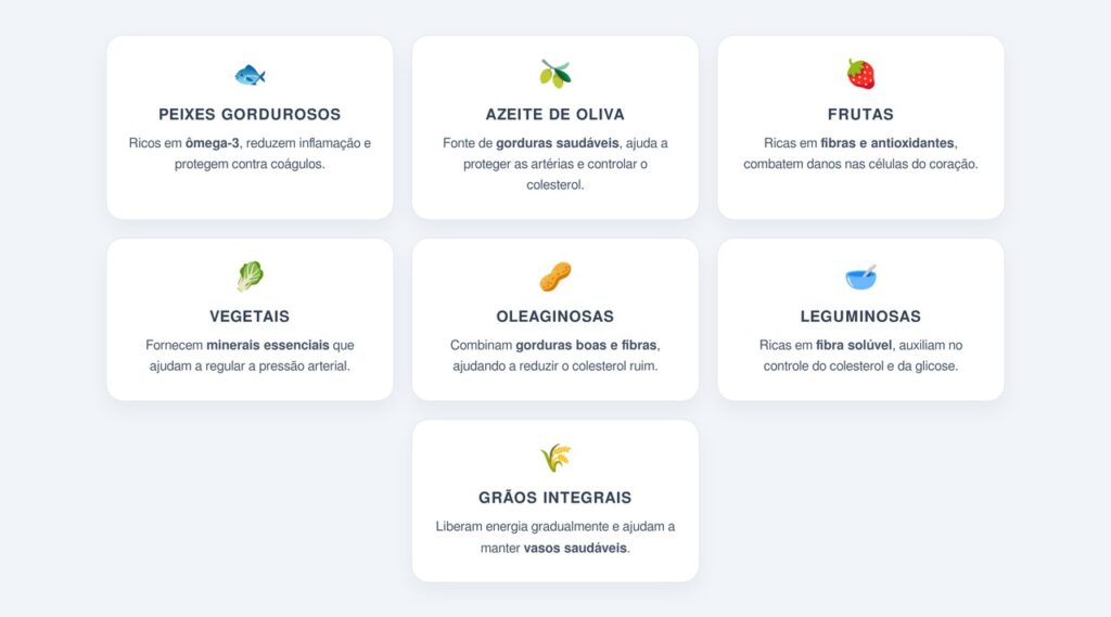 Quais alimentos protegem o coração de verdade?