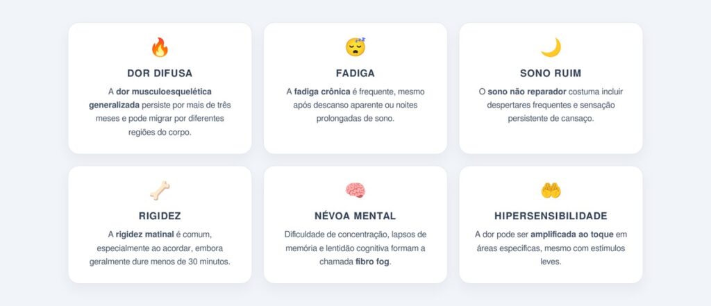 Quais são os principais sintomas da fibromialgia?