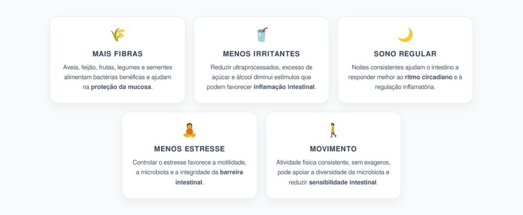 Barreira Intestinal Forte: 5 Cuidados Essenciais Além dos Probióticos