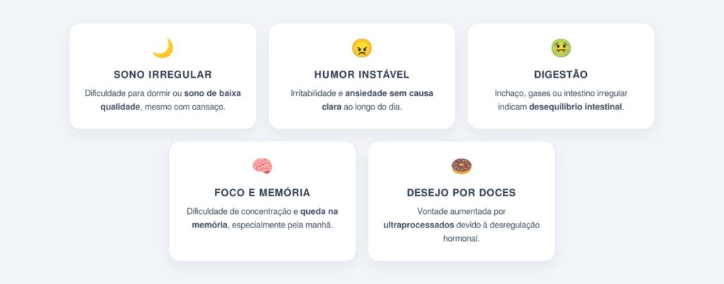 Sinais de que a conexão intestino-cérebro pode estar comprometida