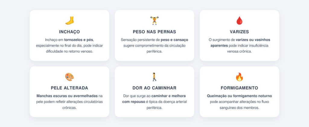 Quando a dor nas pernas indica má circulação?