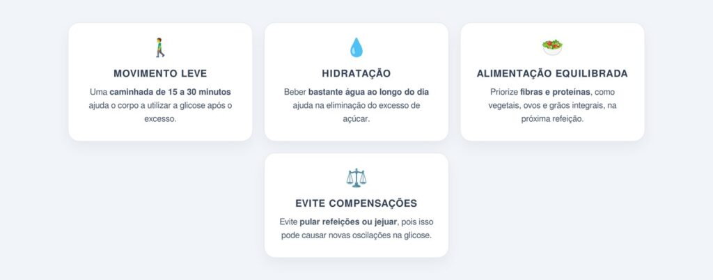 Atitudes práticas para se recuperar nas horas seguintes