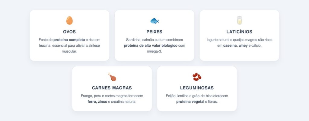 Quais alimentos preservam a força muscular?