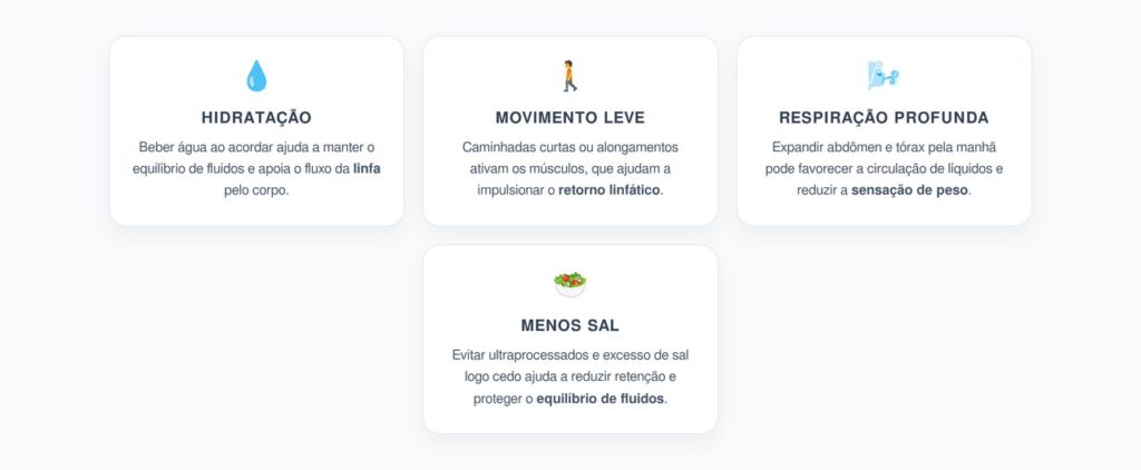 Sistema Linfático: 5 Hábitos Matinais para Evitar Inchaço Crônico