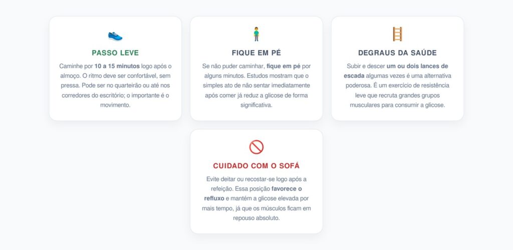 Guia Prático: Movimento Pós-Refeição para sua Glicemia