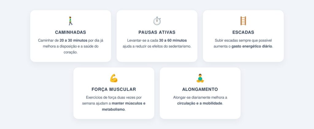 Quanto tempo de movimento diário já traz benefícios?