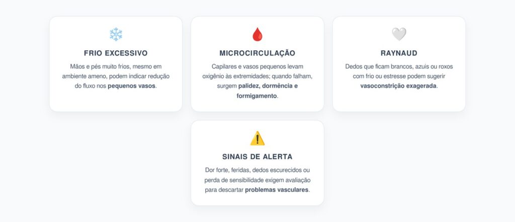 Mãos e Pés Frios: Sinais de Microcirculação Periférica Comprometida