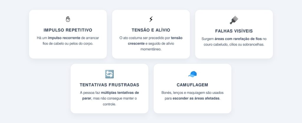 Quais são os principais sinais do transtorno?