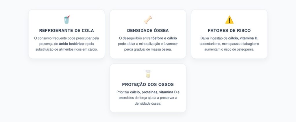 Osteopenia e Refrigerante de Cola: Como o Excesso Pode Enfraquecer os Ossos