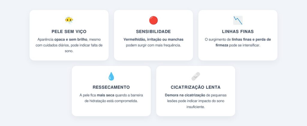 Sinais de que a pele está sofrendo com a falta de sono