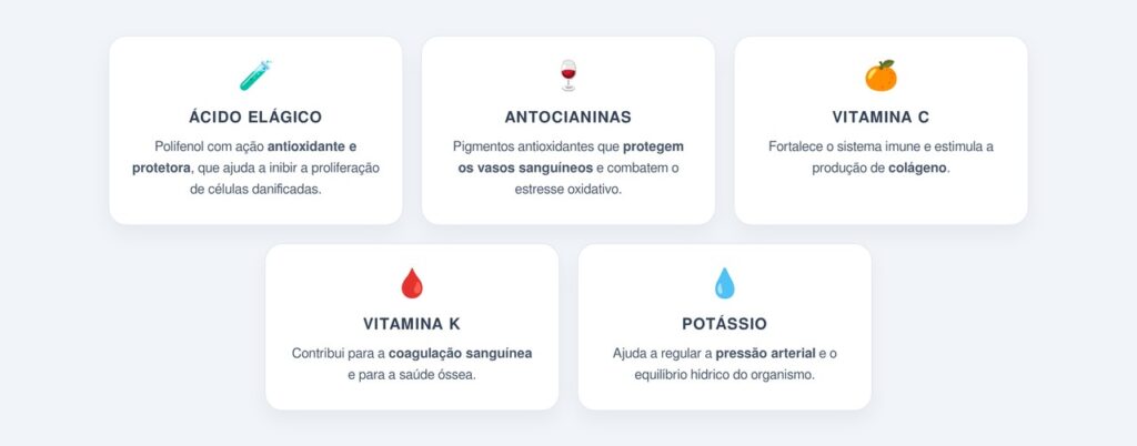 Quais nutrientes da romã protegem as células?
