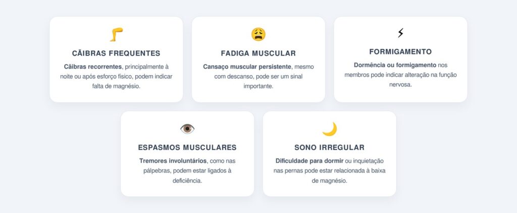 Sinais de que o corpo pode estar com falta de magnésio
