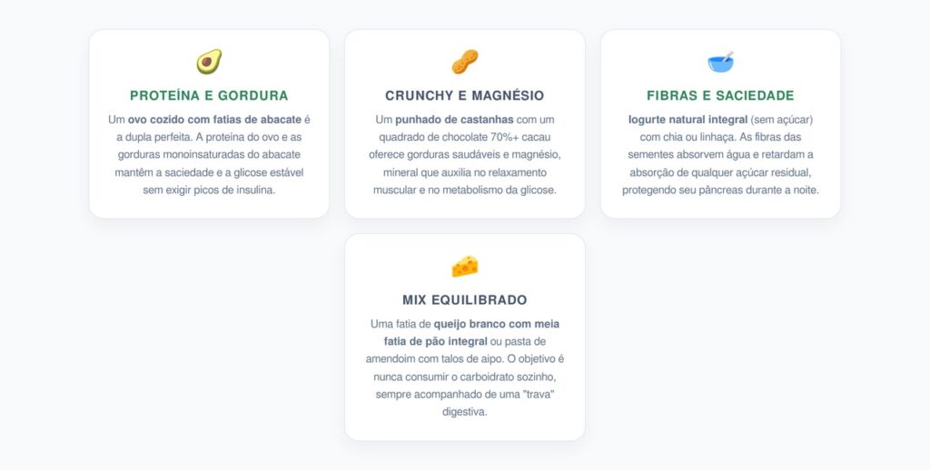 Lanches Noturnos: Estabilidade para sua Glicemia