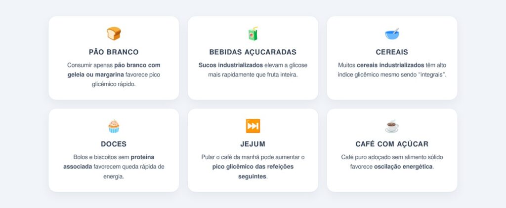 Quais hábitos do café da manhã pioram a queda de energia?