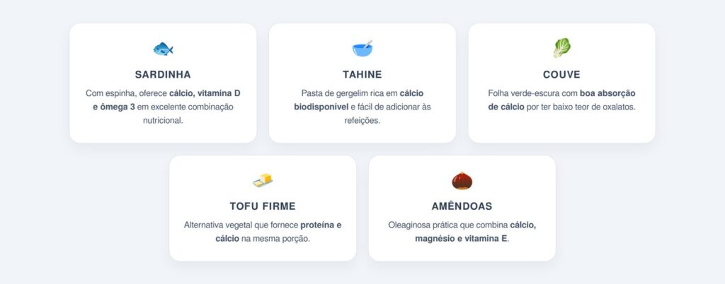 Quais são as 5 melhores fontes além do leite?