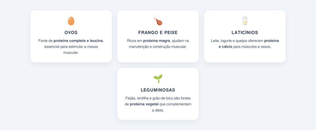 Melhores fontes de proteína para preservar os músculos