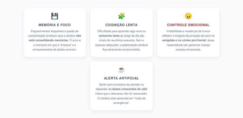 Sinais de que o Sono está Prejudicando seu Cérebro